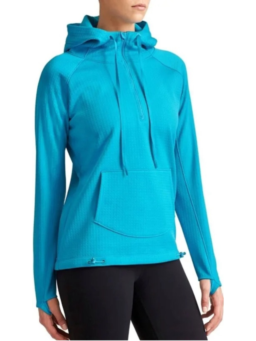NWT Athleta Athmosphere Anorak Pullover 1/2 Zip Hoodie BLUE size XS